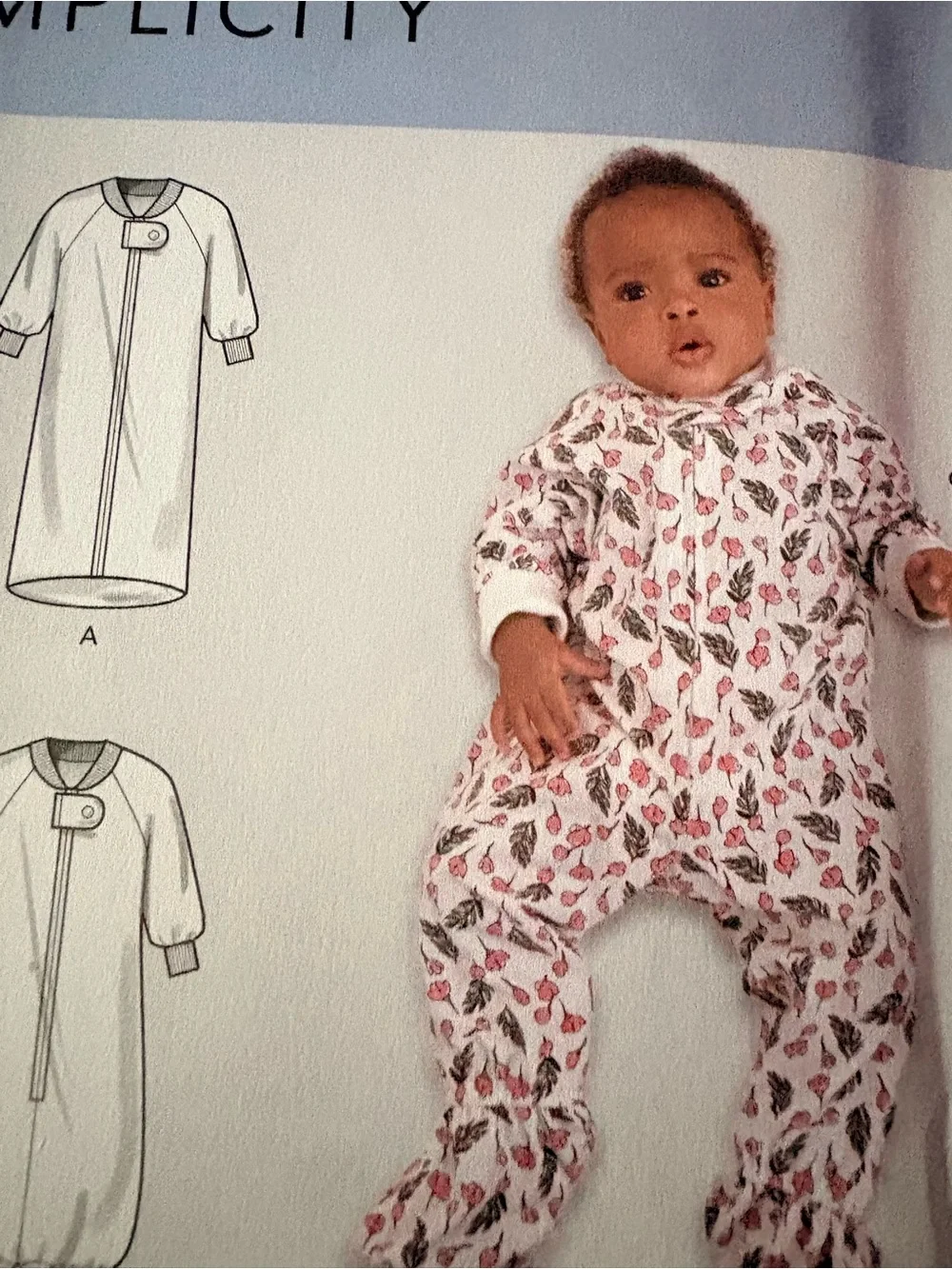 BN UNCUT SIMPLICITY 9195 A BABY SEWING PATTERNS